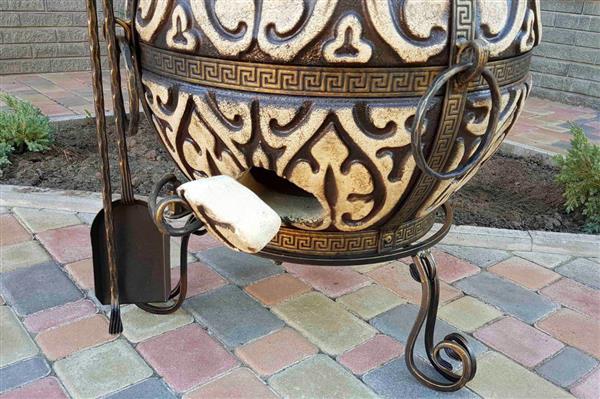 Grote foto tandoor attika 85l premium grill oven fireclay tuin en terras barbecues en vuurkorven