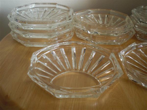 Grote foto 10 oude glazen onderzetters antiek en kunst glas en kristal