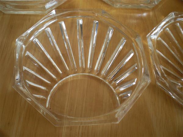 Grote foto 10 oude glazen onderzetters antiek en kunst glas en kristal