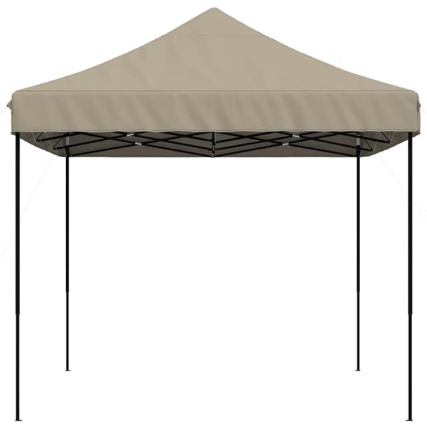 Grote foto vidaxl partytent inklapbaar pop up 440x292x315 cm taupe tuin en terras overige tuin en terras