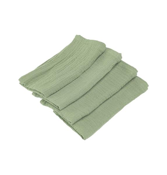 Grote foto groene servetten katoen 40cm 4st verzamelen overige verzamelingen
