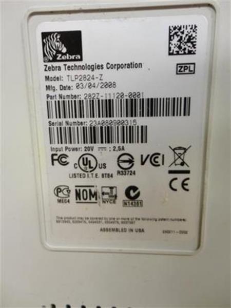 Grote foto zebra tlp2824 z tt etiketten label printer usb computers en software printers