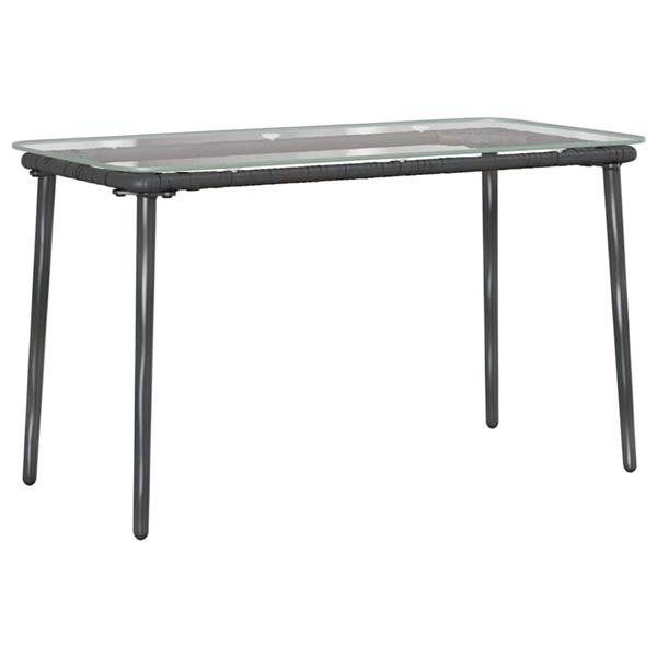 Grote foto vidaxl tuinmeubelset met kussen 4 pcs bruin zwart cr me tuin en terras tuinmeubelen