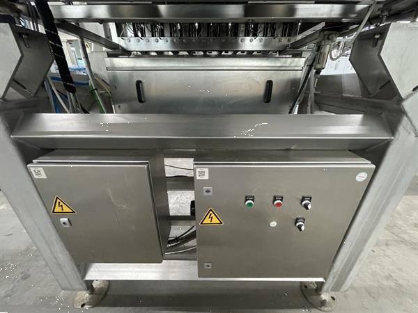 Grote foto newtec pcs2009 afweeglijn voor product in schaaltjes met flowpackmachine agrarisch tuinbouw