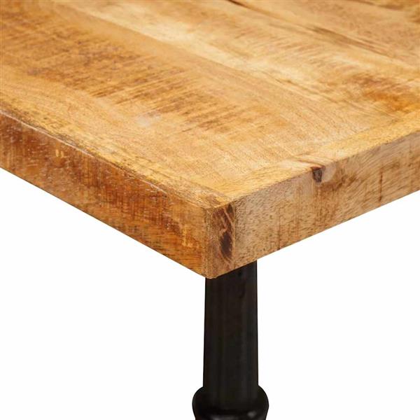Grote foto vidaxl bistrotafel bruin 50 x 50 x 76 cm massief mangohout huis en inrichting eettafels