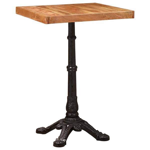 Grote foto vidaxl bistrotafel bruin 50 x 50 x 76 cm massief acaciahout huis en inrichting eettafels