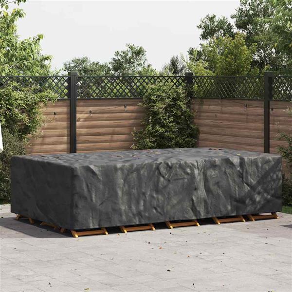 Grote foto vidaxl hoes voor tuinmeubelen zwart 315 x 180 x 74 cm 210d tuin en terras tuinmeubelen