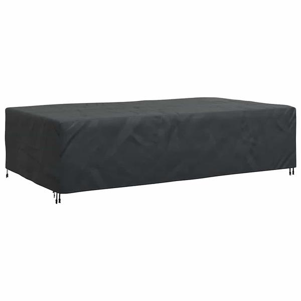 Grote foto vidaxl hoes voor tuinmeubelen zwart 315 x 180 x 74 cm 210d tuin en terras tuinmeubelen