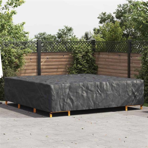 Grote foto vidaxl hoes voor tuinmeubelen zwart 300 x 300 x 70 cm 210d tuin en terras tuinmeubelen