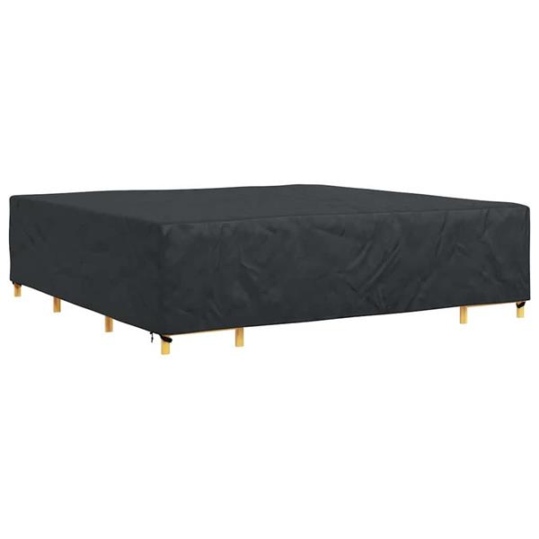 Grote foto vidaxl hoes voor tuinmeubelen zwart 300 x 300 x 70 cm 210d tuin en terras tuinmeubelen
