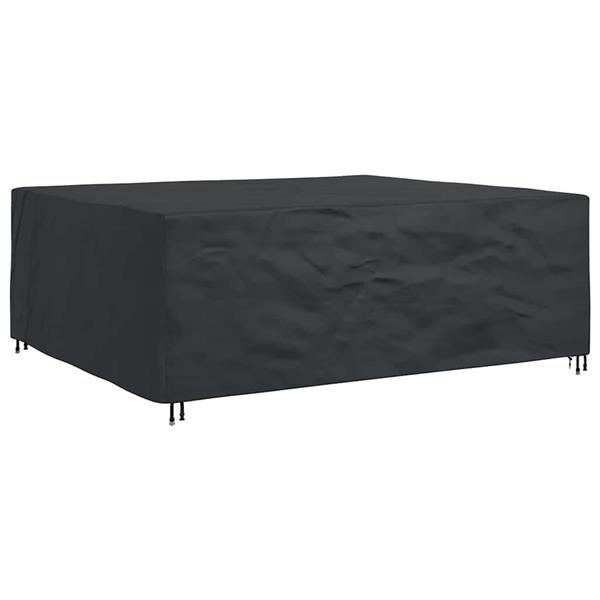 Grote foto vidaxl hoes voor tuinmeubelen zwart 300 x 250 x 100 cm 210d tuin en terras tuinmeubelen