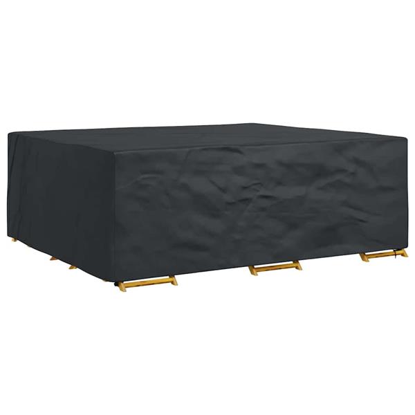 Grote foto vidaxl hoes voor tuinmeubelen zwart 300 x 250 x 100 cm 210d tuin en terras tuinmeubelen