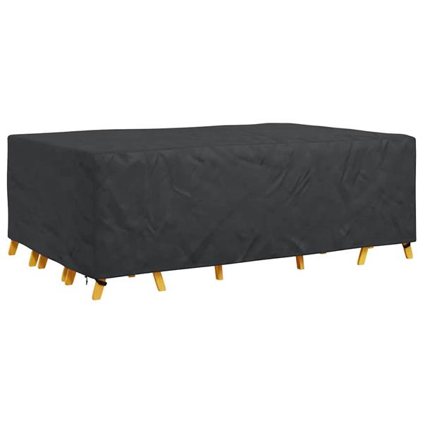Grote foto vidaxl hoes voor tuinmeubelen zwart 300 x 200 x 90 cm 210d tuin en terras tuinmeubelen