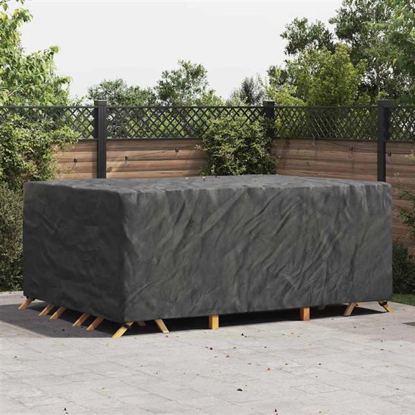 Grote foto vidaxl hoes voor tuinmeubelen zwart 270 x 180 x 90 cm 420d tuin en terras tuinmeubelen