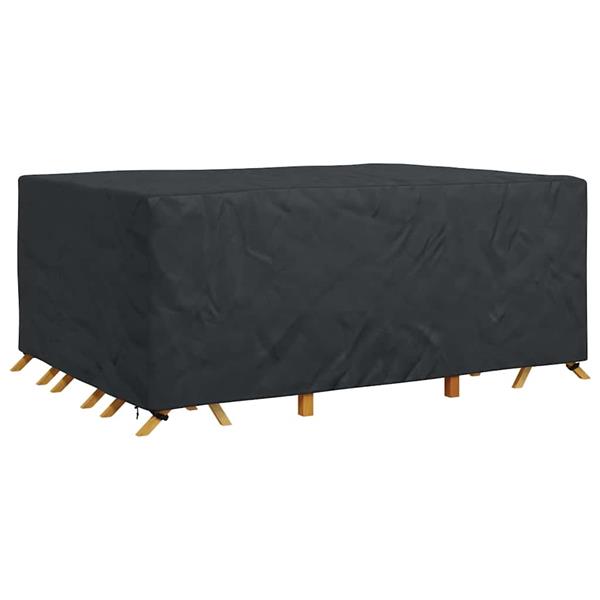 Grote foto vidaxl hoes voor tuinmeubelen zwart 270 x 180 x 90 cm 420d tuin en terras tuinmeubelen