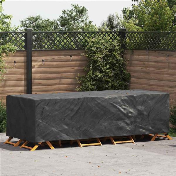 Grote foto vidaxl hoes voor tuinmeubelen zwart 270 x 110 x 70 cm 600d tuin en terras tuinmeubelen