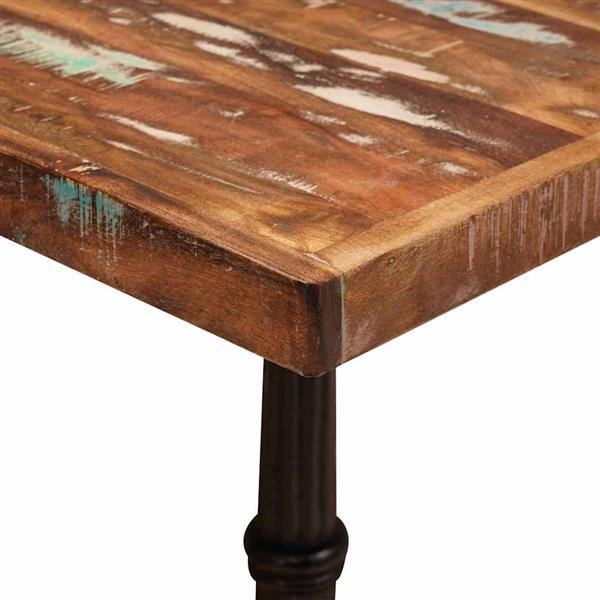 Grote foto vidaxl bistrotafel bruin 50 x 50 x 76 cm massief gerecycled hout huis en inrichting eettafels