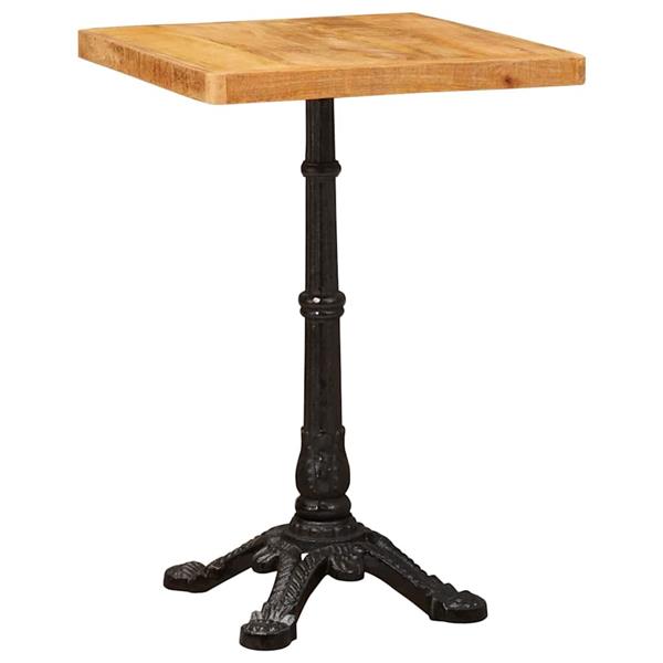 Grote foto vidaxl bistrotafel bruin 50 x 50 x 76 cm massief mangohout huis en inrichting eettafels