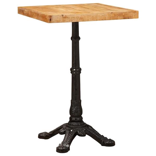 Grote foto vidaxl bistrotafel bruin 50 x 50 x 76 cm massief mangohout huis en inrichting eettafels