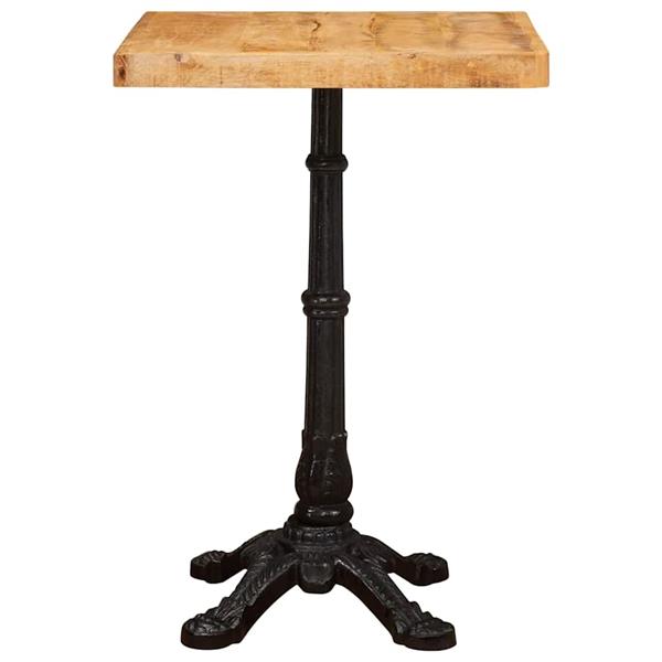 Grote foto vidaxl bistrotafel bruin 50 x 50 x 76 cm massief mangohout huis en inrichting eettafels