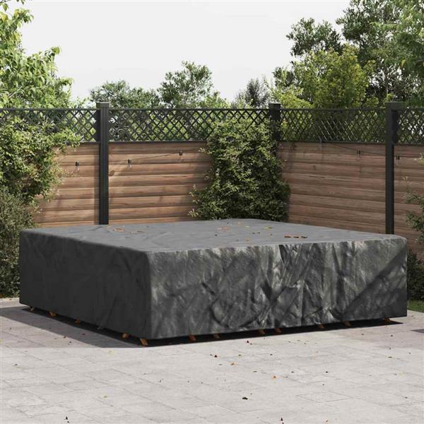 Grote foto vidaxl hoes voor tuinmeubelen zwart 260 x 260 x 70 cm 420d tuin en terras tuinmeubelen
