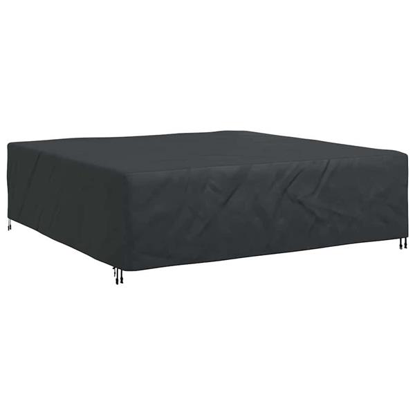 Grote foto vidaxl hoes voor tuinmeubelen zwart 260 x 260 x 70 cm 420d tuin en terras tuinmeubelen