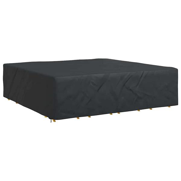 Grote foto vidaxl hoes voor tuinmeubelen zwart 260 x 260 x 70 cm 420d tuin en terras tuinmeubelen
