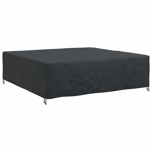Grote foto vidaxl hoes voor tuinmeubelen zwart 260 x 260 x 70 cm 420d tuin en terras tuinmeubelen