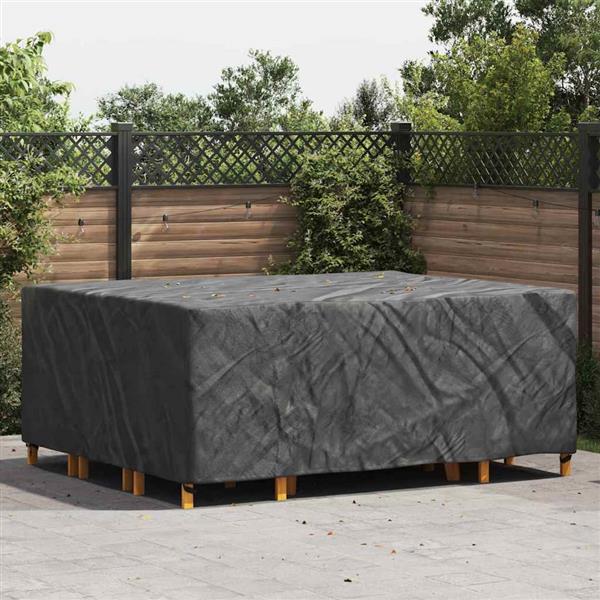 Grote foto vidaxl hoes voor tuinmeubelen zwart 250 x 210 x 90 cm 420d tuin en terras tuinmeubelen
