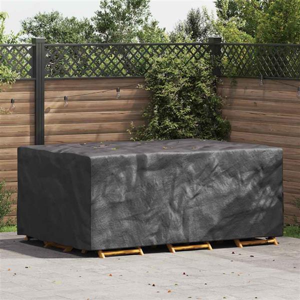 Grote foto vidaxl hoes voor tuinmeubelen zwart 220 x 150 x 85 cm 600d tuin en terras tuinmeubelen
