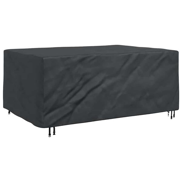 Grote foto vidaxl hoes voor tuinmeubelen zwart 220 x 150 x 85 cm 600d tuin en terras tuinmeubelen