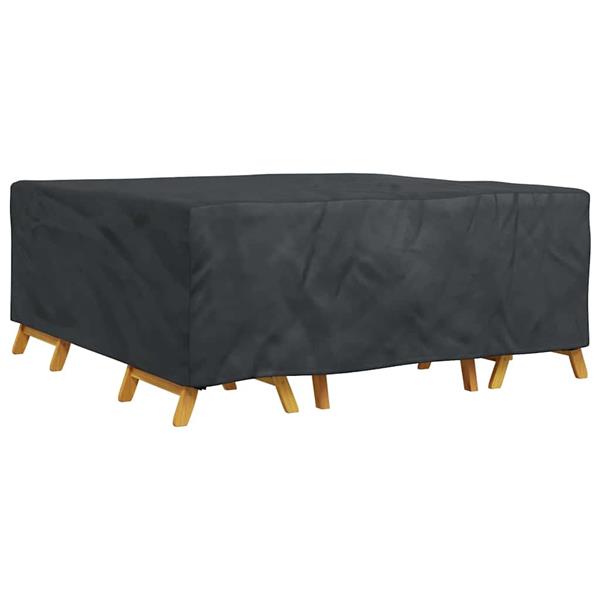 Grote foto vidaxl hoes voor tuinmeubelen zwart 210 x 200 x 70 cm 210d tuin en terras tuinmeubelen