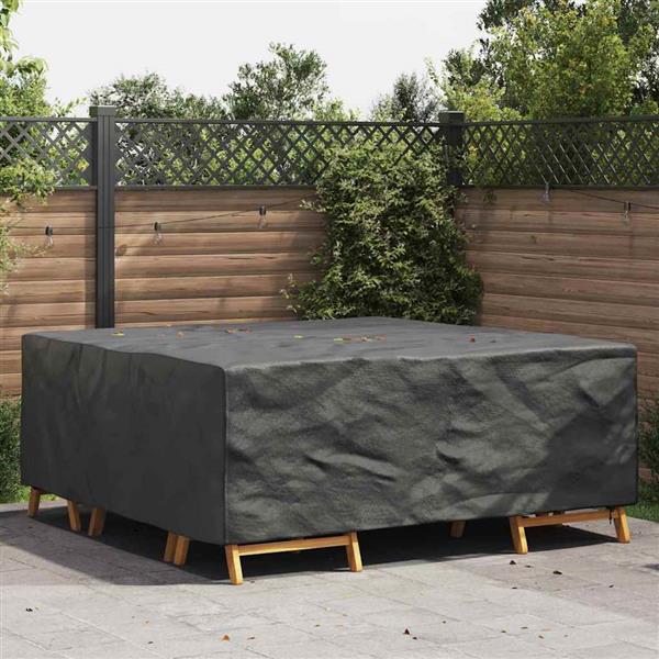 Grote foto vidaxl hoes voor tuinmeubelen zwart 200 x 190 x 85 cm 600d tuin en terras tuinmeubelen