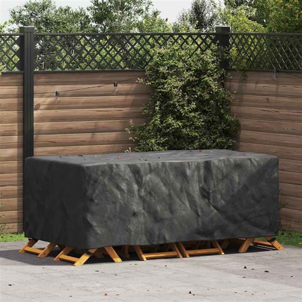 Grote foto vidaxl hoes voor tuinmeubelen zwart 200 x 110 x 70 cm 210d tuin en terras tuinmeubelen