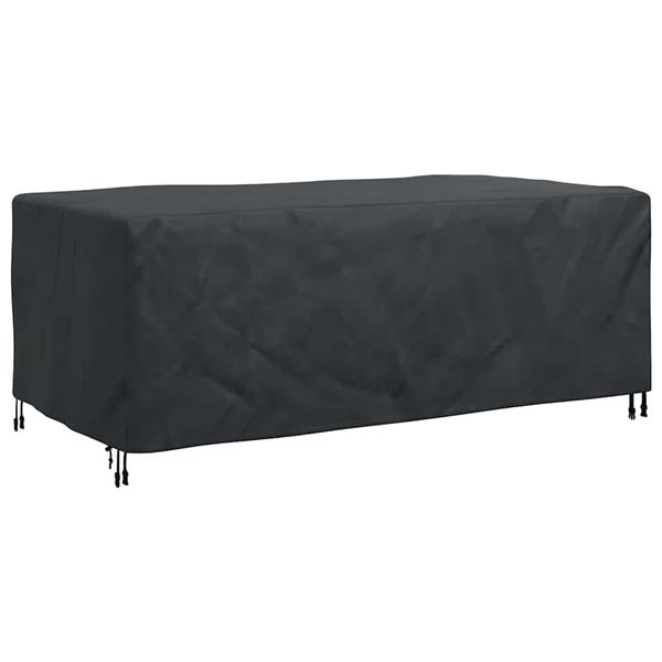 Grote foto vidaxl hoes voor tuinmeubelen zwart 200 x 110 x 70 cm 210d tuin en terras tuinmeubelen