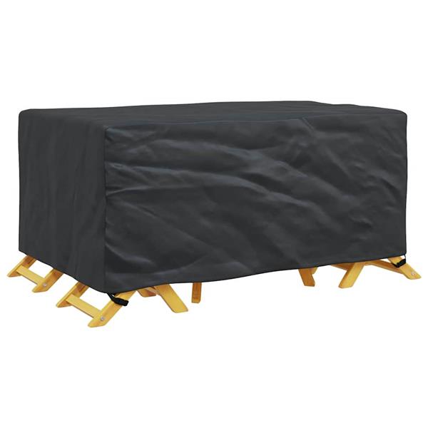 Grote foto vidaxl hoes voor tuinmeubelen zwart 172 x 113 x 73 cm 420d tuin en terras tuinmeubelen
