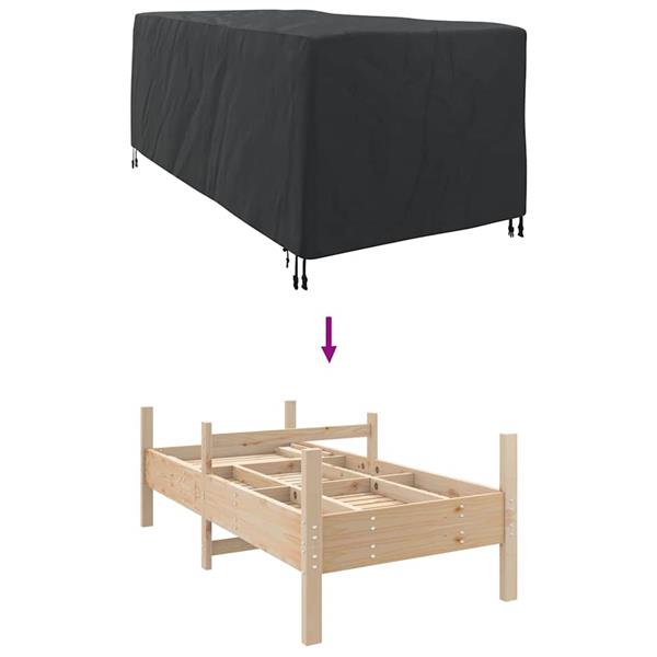 Grote foto vidaxl hoes voor tuinmeubelen 205 x 100 x 70 cm 210d oxford stof tuin en terras tuinmeubelen