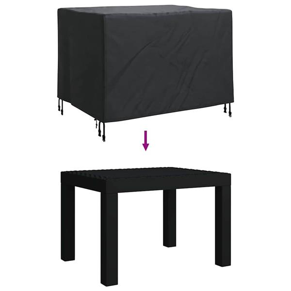 Grote foto vidaxl hoes voor tuinmeubelen zwart 110 x 84 x 70 cm 600d oxford stof tuin en terras tuinmeubelen