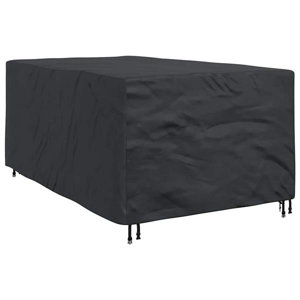 Grote foto vidaxl hoes voor tuinmeubelen zwart 143 x 225 x 90 cm 210d tuin en terras tuinmeubelen