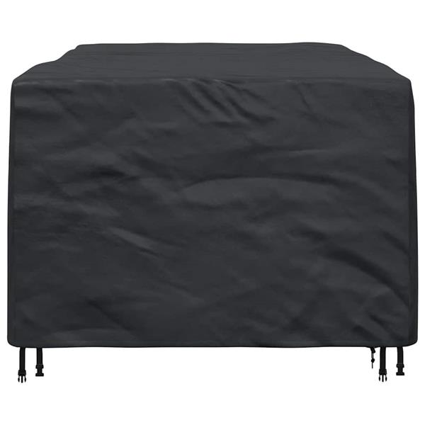 Grote foto vidaxl hoes voor tuinmeubelen zwart 143 x 225 x 90 cm 210d tuin en terras tuinmeubelen