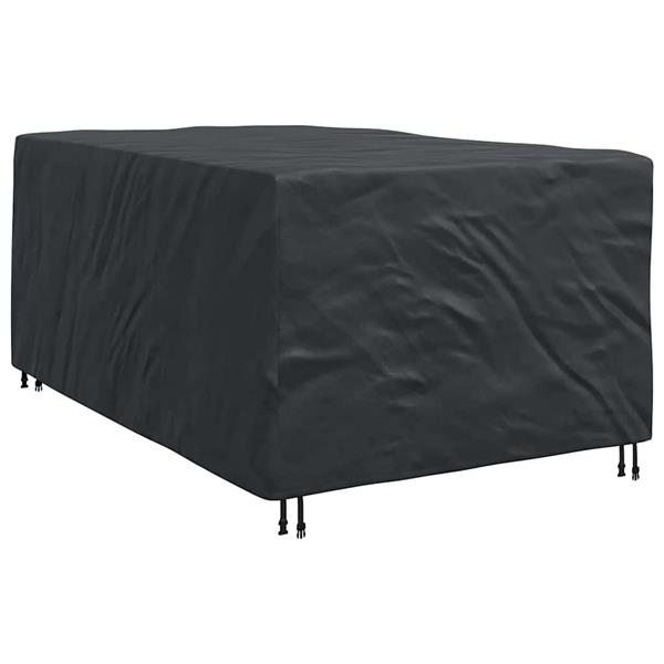 Grote foto vidaxl hoes voor tuinmeubelen zwart 143 x 225 x 90 cm 210d tuin en terras tuinmeubelen