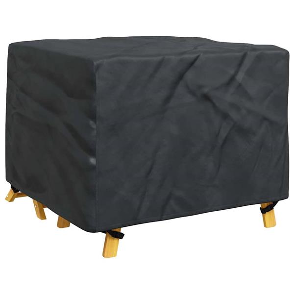 Grote foto vidaxl hoes voor tuinmeubelen zwart 100 x 100 x 70 cm 600d tuin en terras tuinmeubelen