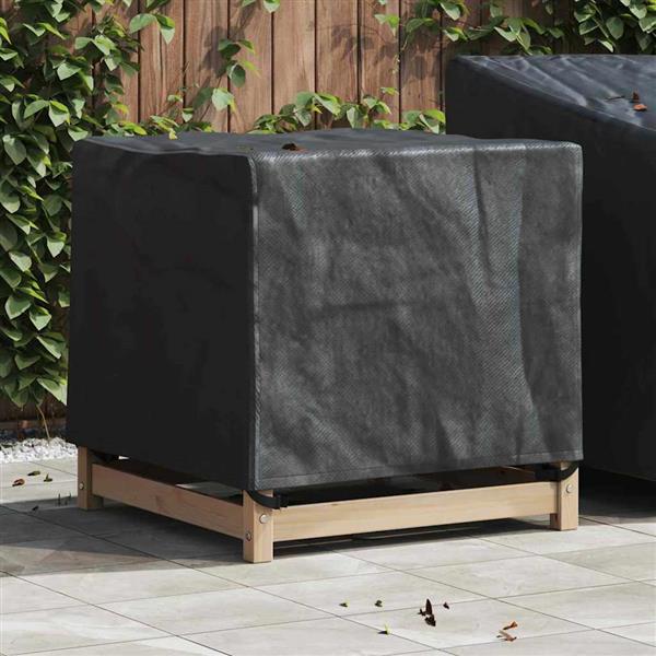 Grote foto vidaxl hoes voor tuinmeubelen zwart 82 x 82 x 65 cm 600d oxford stof tuin en terras tuinmeubelen