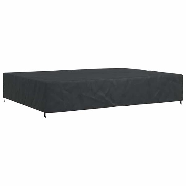 Grote foto vidaxl hoes voor tuinmeubelen zwart 350 x 260 x 90 cm 600d tuin en terras tuinmeubelen