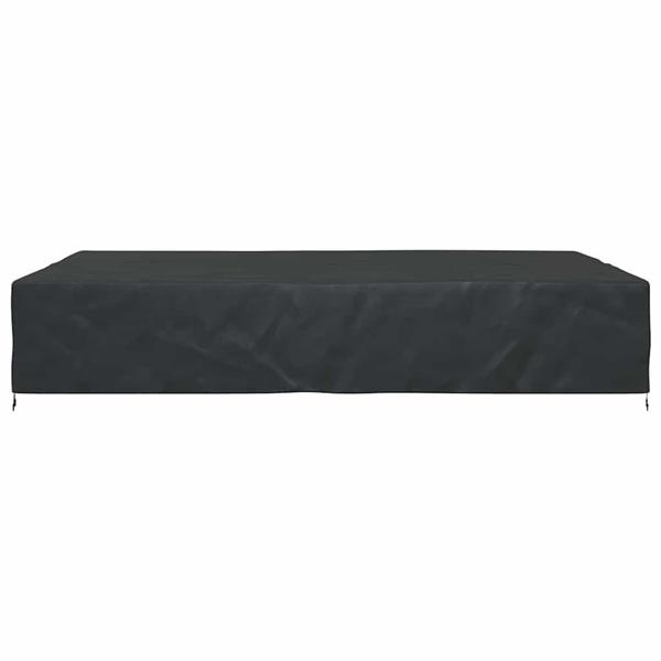 Grote foto vidaxl hoes voor tuinmeubelen zwart 350 x 260 x 90 cm 600d tuin en terras tuinmeubelen