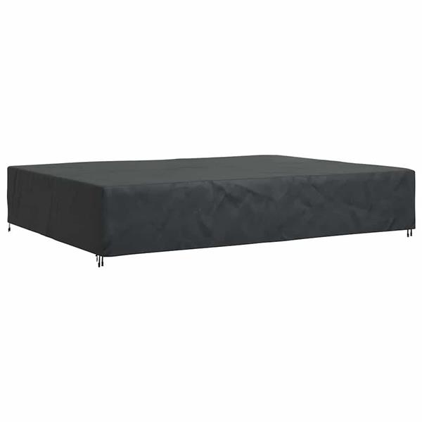 Grote foto vidaxl hoes voor tuinmeubelen zwart 350 x 260 x 90 cm 600d tuin en terras tuinmeubelen