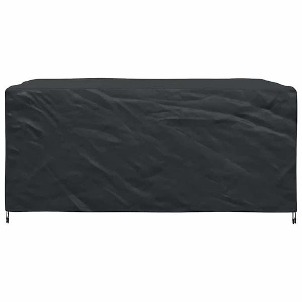 Grote foto vidaxl hoes voor tuinmeubelen zwart 240 x 180 x 100 cm 600d tuin en terras tuinmeubelen