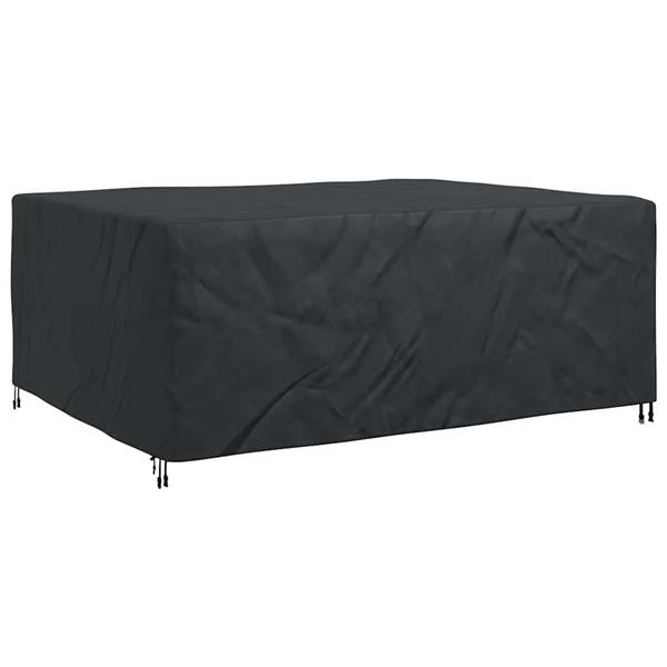 Grote foto vidaxl hoes voor tuinmeubelen zwart 240 x 190 x 90 cm 600d tuin en terras tuinmeubelen