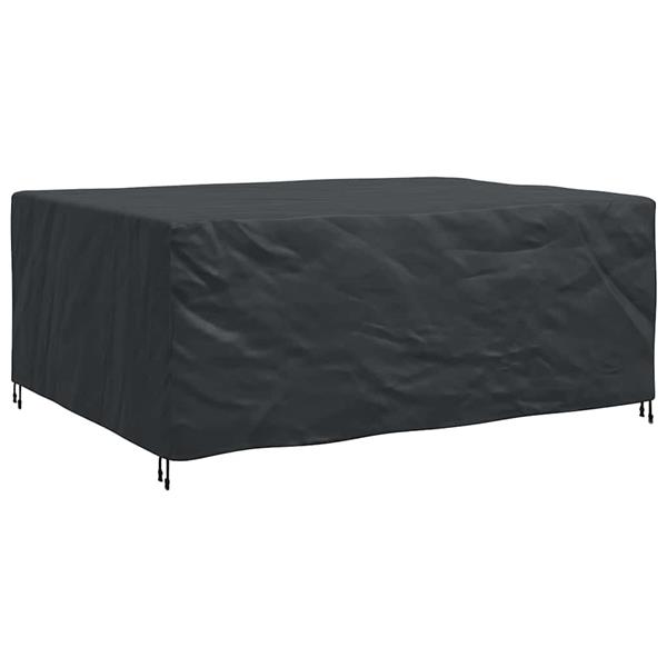 Grote foto vidaxl hoes voor tuinmeubelen zwart 240 x 190 x 90 cm 600d tuin en terras tuinmeubelen