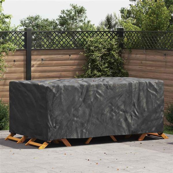 Grote foto vidaxl hoes voor tuinmeubelen zwart 240 x 110 x 70 cm 210d tuin en terras tuinmeubelen